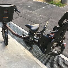 地域限定送料無料　ヤマハ　キッスミニ　アン　15,4AH　三人乗り　子供乗せ　黒　ギュットミニ　アンジェリーノ　神戸市　電動自転車