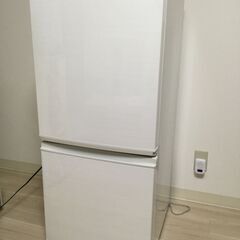 シャープ　ノンフロン冷凍冷蔵庫　SJ-D14C-W　2017年製