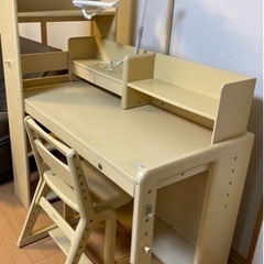【値下げ】オカムラ学習机、椅子セット865X4T