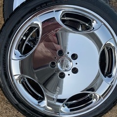 値下げメッキホイール19インチバリ山タイヤセット