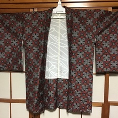 着物リメイク　大島紬の羽織　①