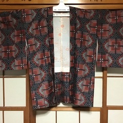 着物リメイク　大島紬の羽織　②