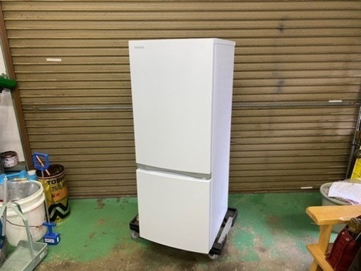 2020年製　TOSHIBA 冷蔵庫 2ドア 2ドア冷蔵庫 東芝　GR-R15BS （W）右開き　153L
