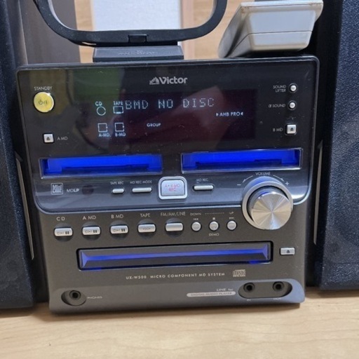 Victorカセット CD MDコンポ CA-UXQX1-W - メルカリ 【取引先決定