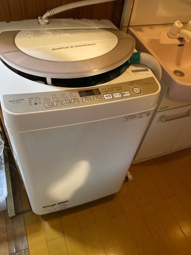 シャープ洗濯機　2019年製