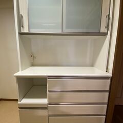 【値下】ニトリ 食器棚 キッチンボード  ポスティア120KBWH