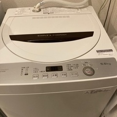 洗濯機5.5キロ　2018年式