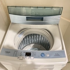 AQUAアクア 5.0 Kg 洗濯機 2017年製4年使用 単身用