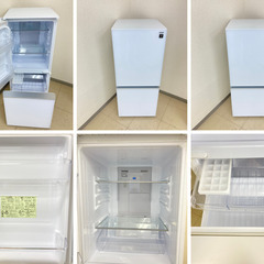 【地域限定送料無料】中古家電2点セット SHARP冷蔵庫137L+TWINBIRD電子レンジ