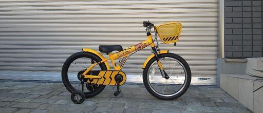 ほぼ新品　子供用自転車　補助輪あり　18インチ