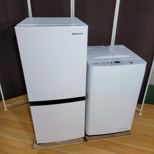 h125売約済み❌最新2021年製！ホワイトインテリア！Hisense 家電セット 冷蔵庫 洗濯機
