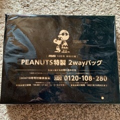 【ネット決済】peanuts特製2wayバッグ