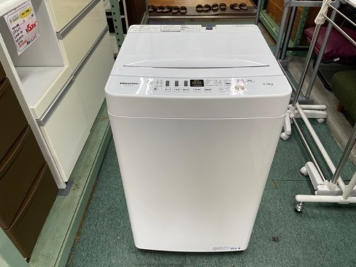 【リサイクルサービス八光　田上店　安心の3か月保証　配達・設置OK】ハイセンス 全自動洗濯機 HW-E5503 （5.5Kg）2020年製