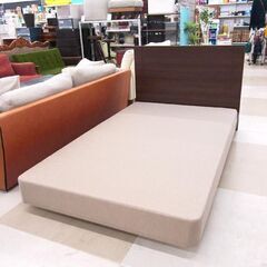 札幌市/清田区 SHIMMONS/シモンズ 脚付ベッドマット BB08005201 (ヘッドボード：HE11517211) セミダブルベッド 寝具 家具 