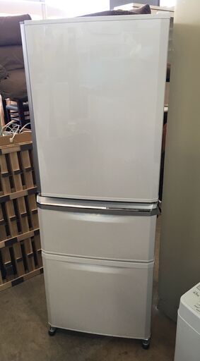 三菱 大型冷蔵庫 MR-C34D-W形 自動製氷機つき
