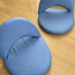【美品】ニトリ  スリム収納座椅子(Nサーフ)カバー付き2個セット