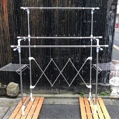 組み立て簡単たっぷり物干し竿 - 京都市