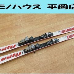 OGASAKA スキー unity TD-1 170cm ホワイト×レッド ビンディング付き 