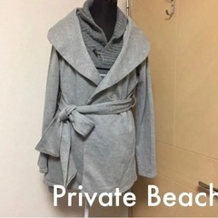 美品  Private Beachトレーナー素材のコート フリーサイズ