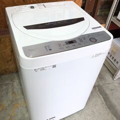 動作保証あり】SHARP シャープ 2019年 ES-GE4C 4.5kg 洗濯機 ②【管理 