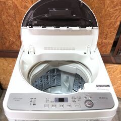 動作保証あり】SHARP シャープ 2019年 ES-GE4C 4.5kg 洗濯機 ②【管理 