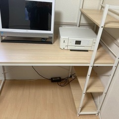 【ネット決済】システムデスク 机　※パソコンとプリンターは付きません。