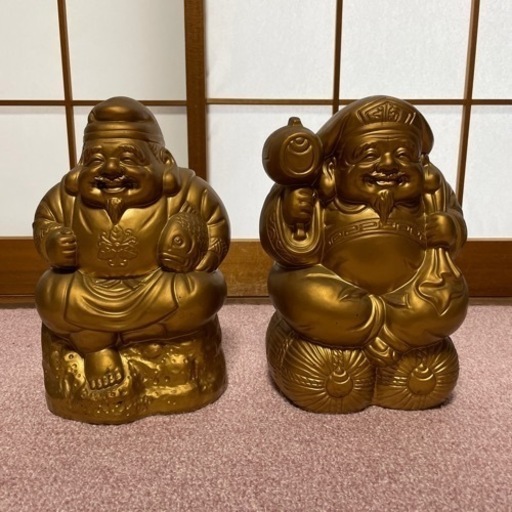 恵比寿様大黒様 恵比寿天大黒天 置物 Tm 丸亀のインテリア雑貨 小物 置物 オブジェ の中古あげます 譲ります ジモティーで不用品の処分