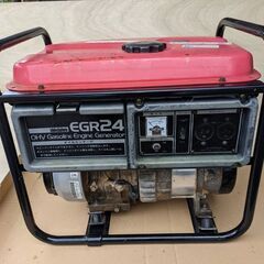新ダイワ発電機、始動一発、完動品！EGR24-B  2.4KVA 