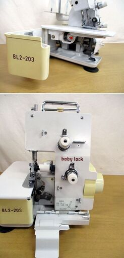 ジューキ 2本糸 ロックミシン baby lock ミシン BL2-203 JUKI 動作確認 