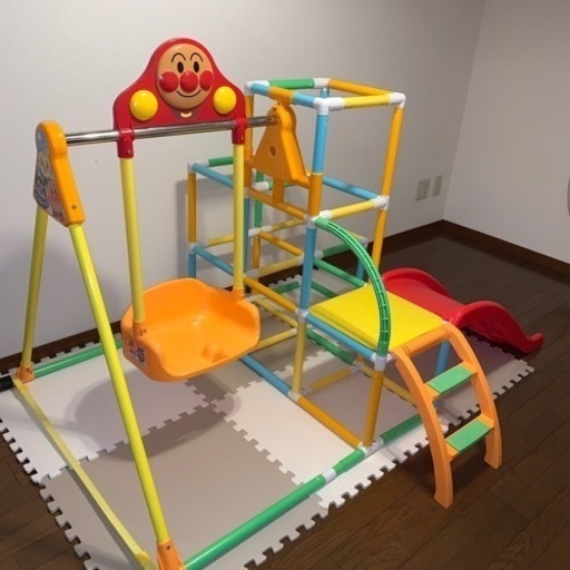 ☆アンパンマンうちの子天才 カンタン折りたたみブランコパークDX