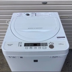🍀SHARP 全自動洗濯機　ES-G4E6   2018年式