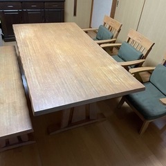 【ネット決済】決まりました(*´ω`*)木製ダイニングテーブルセ...