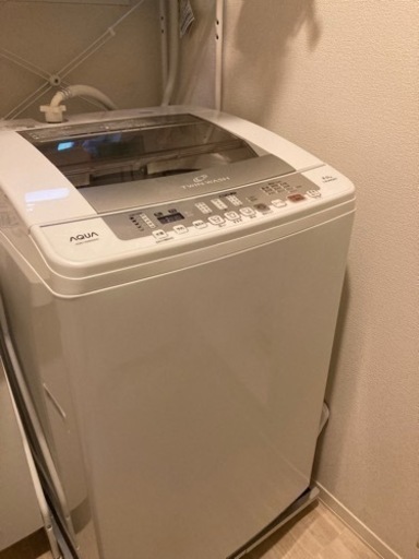 AQUA 】ツインウオッシュ洗濯機 AQW-VW80G(W) chateauduroi.co