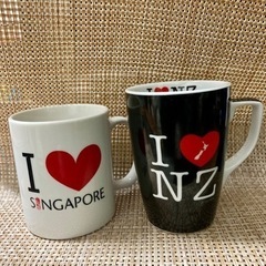 マグカップ　シンガポール　ニュージーランド　アイラブ