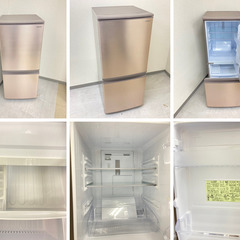 【地域限定送料無料】中古家電2点セット SHARP冷蔵庫137L+YAMAZENオーブンレンジ