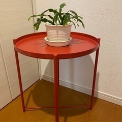 IKEA GLADOM トレイテーブル 赤