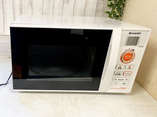 2019年製　SHARP シャープ RE-TS3-W6 電子レンジ 60Hz専用(西日本)