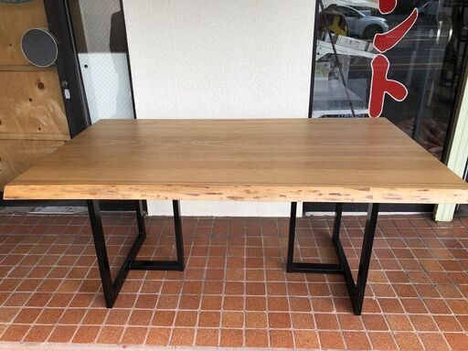 【展示品処分特価】 タモ無垢材耳付き天板