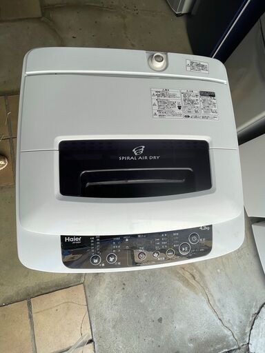 ★無料で配送及び設置いたします★ハイアール 洗濯機 4.2キロ JW-K42H 2014年製★HIR-3A