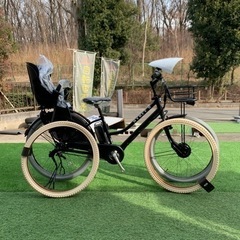 【野】新車カスタム ブリヂストン ハイディ2 電動自転車 電動アシスト自転車 チャイルドシート子供乗せ