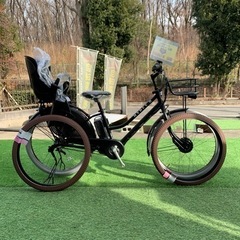 【野】新車カスタム ブリヂストン ハイディ2 電動自転車 電動アシスト自転車 チャイルドシート子供乗せ