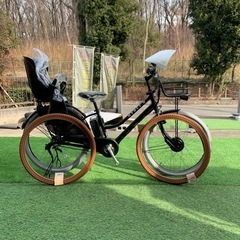 【野】新車カスタム ブリヂストン ハイディ2 電動自転車 電動アシスト自転車 チャイルドシート子供乗せ