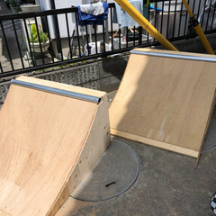 スケボー　クォーターランプ2台
