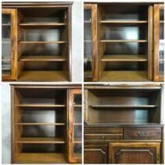 ⭕⭕⭕PH7/39　カリモク Karimoku 家具 食器棚 キャビネット 収納棚 飾り棚 ガラス扉 引き戸 中古品 キッチンボード⭕⭕⭕