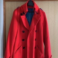 美品オシャレな赤コート