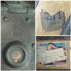 ⭕⭕⭕ba7/100 ビンテージ 大型トランク 約85×46×32.5cm 汽船トランク インテリア 船舶 古道具 衣装ケース 旅行鞄 アンティーク⭕⭕⭕