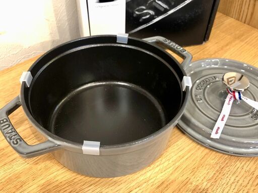 【未使用品】STAUB / ストウブ　ピコ・ココット　ラウンド　18cm　グレー 　40509-484