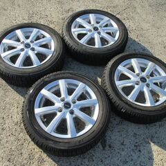 【来店取替込】バリ山 155/65R14 スタッドレスタイヤ＆アルミ付きセット中古 アイスガード 軽自動車用