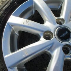 【来店取替込】バリ山 155/65R14 スタッドレスタイヤ＆アルミ付きセット中古 アイスガード 軽自動車用