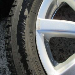 【来店取替込】バリ山 155/65R14 スタッドレスタイヤ＆アルミ付きセット中古 アイスガード 軽自動車用